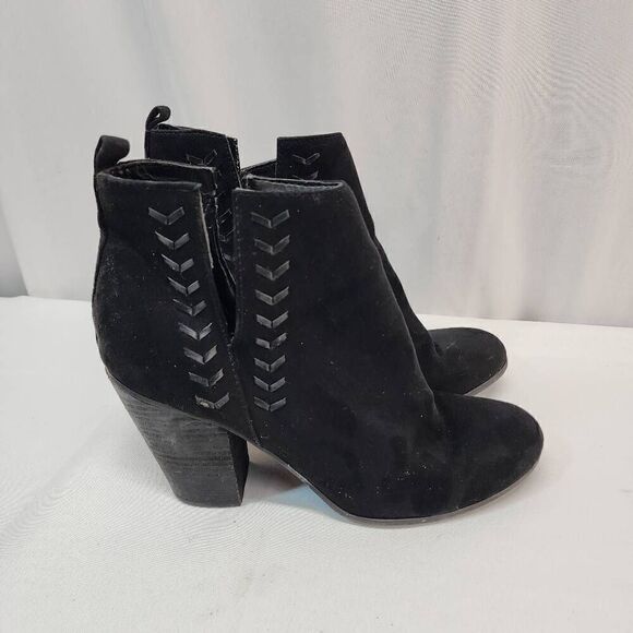 Carlos by Carlos Santana Size 10 Whitley Lt. Doe Womens Ankle Booties Black - Picture 4 of 12